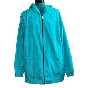 Fleet Street Hooded Mesh Active Jacket, Water Repellent, NWOT